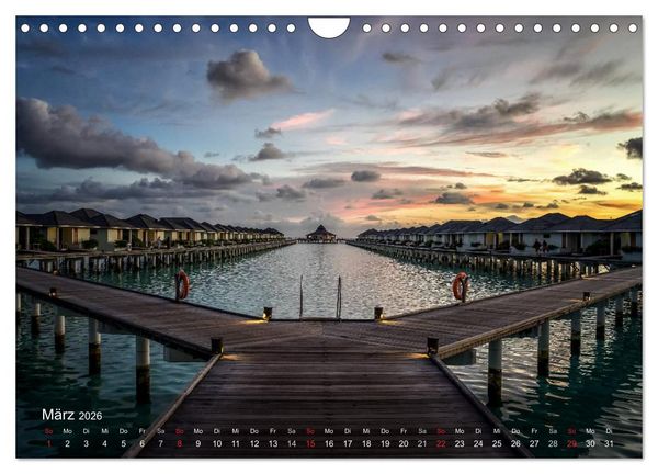 Produktbild: Malediven Impressionen aus dem Paradies (Wandkalender 2026 DIN A4 quer), CALVENDO Monatskalender