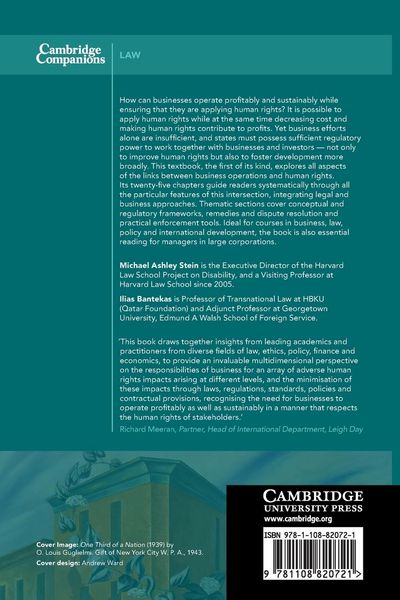Produktbild: The Cambridge Companion to Business & Human Rights Law