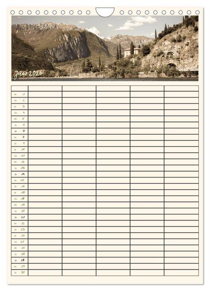 Produktbild: Der Gardasee im Norden - Familienplaner 2026 (Wandkalender 2026 DIN A4 hoch), CALVENDO Monatskalender