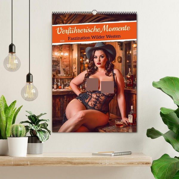 Produktbild: Verf&uuml;hrerische Momente - Faszination Wilder Westen (Wandkalender 2026 DIN A2 hoch), CALVENDO Monatskalender