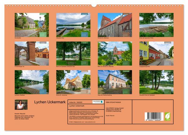 Produktbild: Lychen Uckermark (hochwertiger Premium Wandkalender 2026 DIN A2 quer), Kunstdruck in Hochglanz