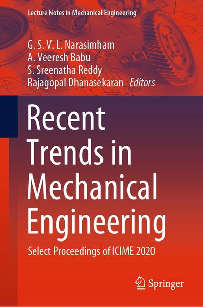 Produktbild: Recent Trends in Mechanical Engineering