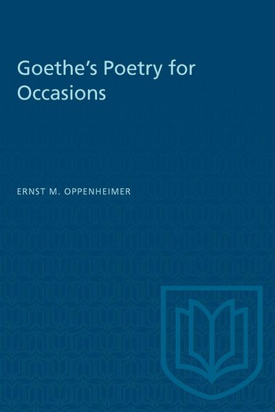 Produktbild: Goethe's Poetry for Occasions