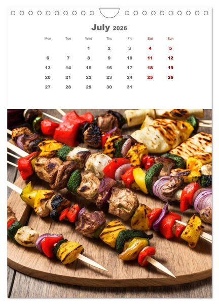 Produktbild: Culinary Creations (Wall Calendar 2026 DIN A4 portrait), CALVENDO 12 Month Wall Calendar