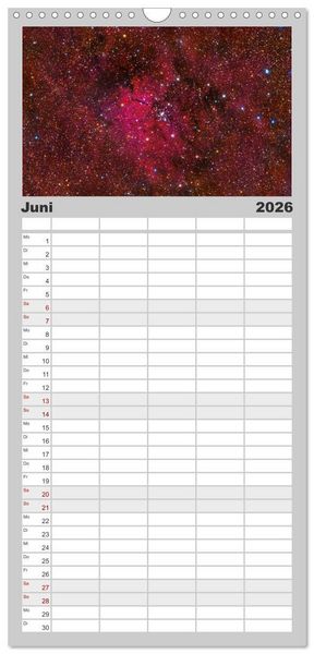 Produktbild: Familienplaner 2026 - Wunder der Milchstra&szlig;e mit 5 Spalten (Wandkalender, 21 x 45 cm) CALVENDO