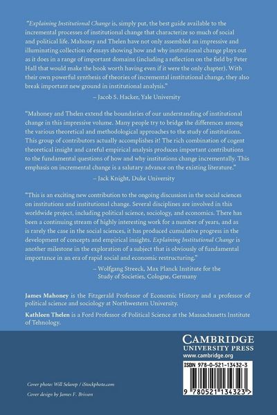 Produktbild: Explaining Institutional Change