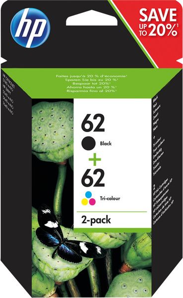 HP Tintenpatronen 62 bk+color