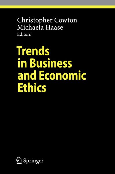 Produktbild: Trends in Business and Economic Ethics