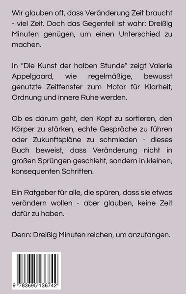 Produktbild: Die Kunst der halben Stunde