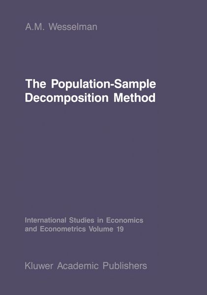 Produktbild: The Population-Sample Decomposition Method