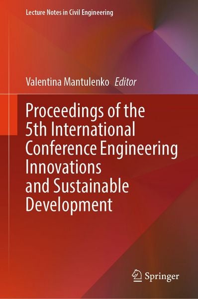 Produktbild: Proceedings of the 5th International Conference Engineering Innovations and Sustainable Development