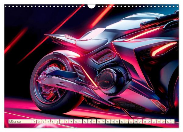 Produktbild: Blickpunkt Motorrad Sch&ouml;nheit im Design (Wandkalender 2026 DIN A3 quer), CALVENDO Monatskalender