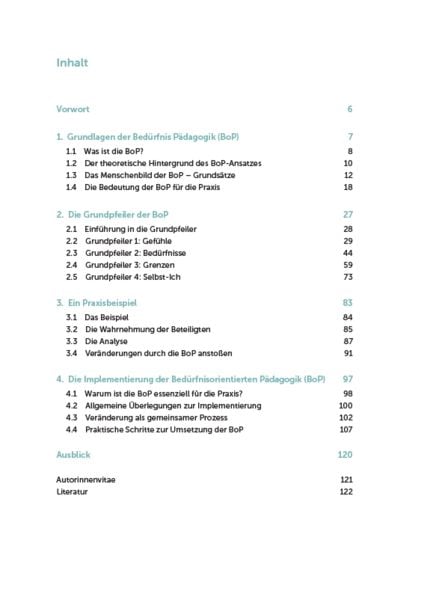 Produktbild: Bed&uuml;rfnisorientierte P&auml;dagogik (BoP) verstehen, einordnen, anwenden