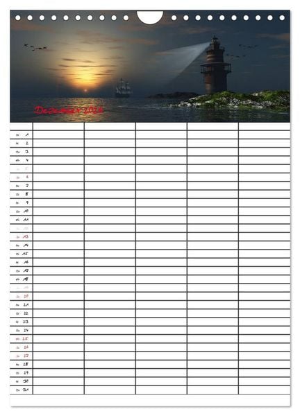 Produktbild: Familienplaner mit sch&ouml;nen Landschaftsbildern (Wandkalender 2026 DIN A4 hoch), CALVENDO Monatskalender