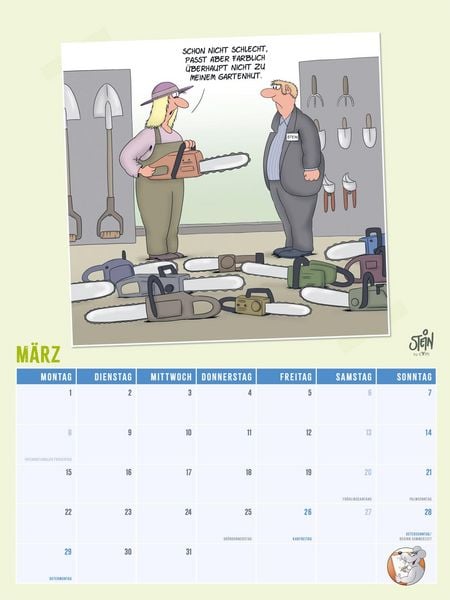 Produktbild: Viel Spa&szlig; im neuen Jahr 2027 mit Uli Stein: Monatsplaner mit komplett neuen Cartoons