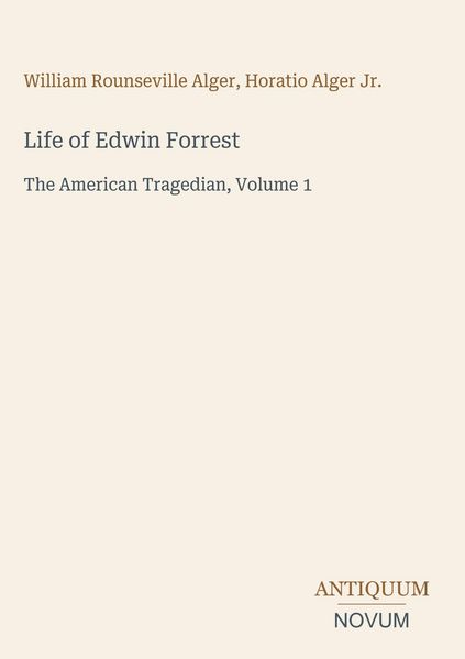 Produktbild: Life of Edwin Forrest