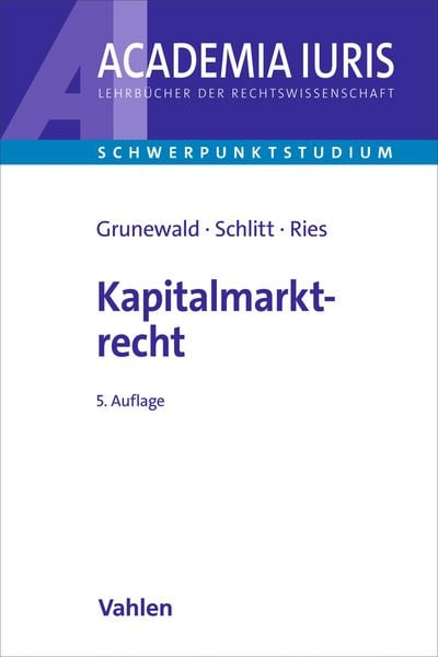 Produktbild: Einf&uuml;hrung in das Kapitalmarktrecht