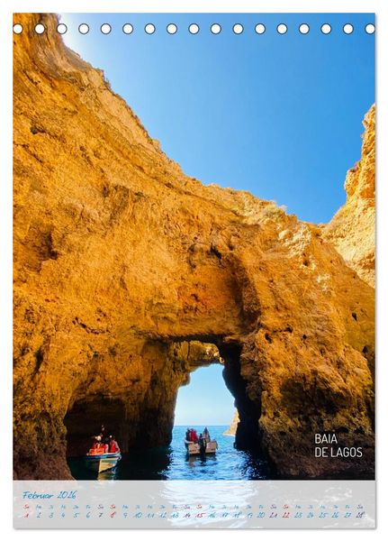 Produktbild: Algarve Traumhaft & farbenfroh (Tischkalender 2026 DIN A5 hoch), CALVENDO Monatskalender