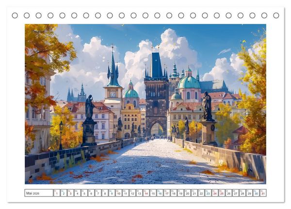 Produktbild: Reisest&auml;dte Europas (Tischkalender 2026 DIN A5 quer), CALVENDO Monatskalender