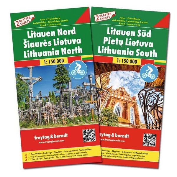 Produktbild: Freytag & berndt Stra&szlig;enkarte Litauen Set 1:150.000
