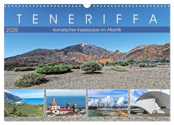 Produktbild: TENERIFFA Kanarischer Inselzauber im Atlantik (Wandkalender 2026 DIN A3 quer), CALVENDO Monatskalender