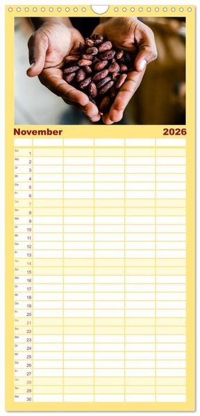 Produktbild: Familienplaner 2026 - Fr&uuml;chte der Karibik mit 5 Spalten (Wandkalender, 21 x 45 cm) CALVENDO