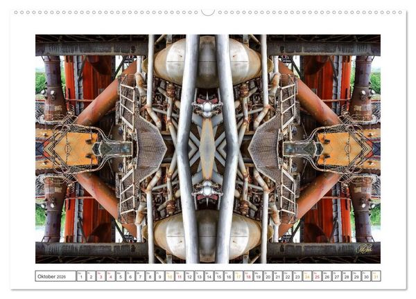 Produktbild: Faszination Spiegelung - Industrie und Technik (hochwertiger Premium Wandkalender 2026 DIN A2 quer), Kunstdruck in Hochglanz