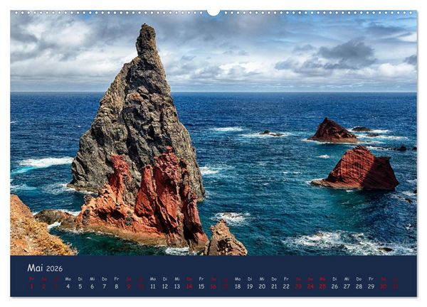 Produktbild: Naturwunder Madeira (hochwertiger Premium Wandkalender 2026 DIN A2 quer), Kunstdruck in Hochglanz