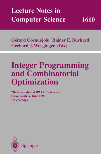 Produktbild: Integer Programming and Combinatorial Optimization
