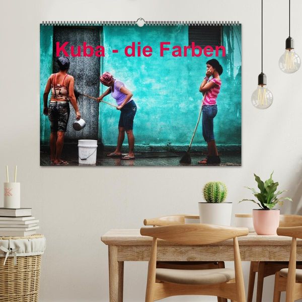 Produktbild: Kuba - die Farben (Wandkalender 2026 DIN A2 quer), CALVENDO Monatskalender