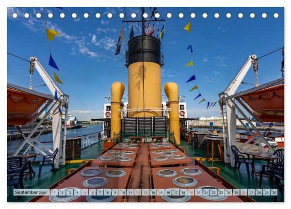 Produktbild: Dampfeisbrecher Stettin - Auf Besuch in der Hansestadt Wismar (Tischkalender 2026 DIN A5 quer), CALVENDO Monatskalender
