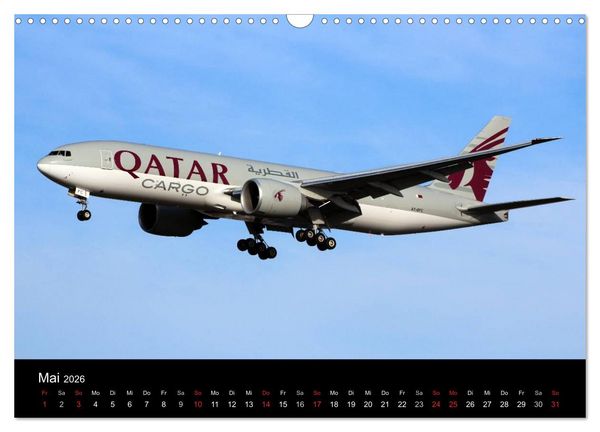 Produktbild: Internationale Frachtflugzeuge (Wandkalender 2026 DIN A3 quer), CALVENDO Monatskalender
