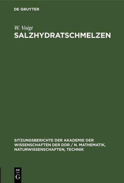 Produktbild: Salzhydratschmelzen