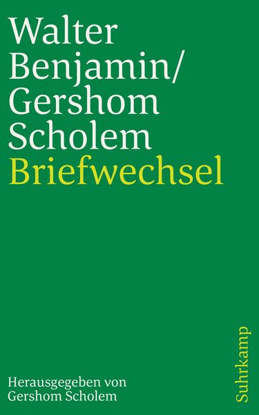 Briefwechsel 1933-1940, Taschenbuch von Gershom Scholem , Walter Benjamin, Suhrkamp, 9783518241424