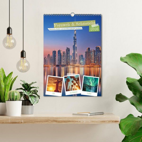 Produktbild: Fernweh & Sehnsucht (Wandkalender 2026 DIN A3 hoch), CALVENDO Monatskalender