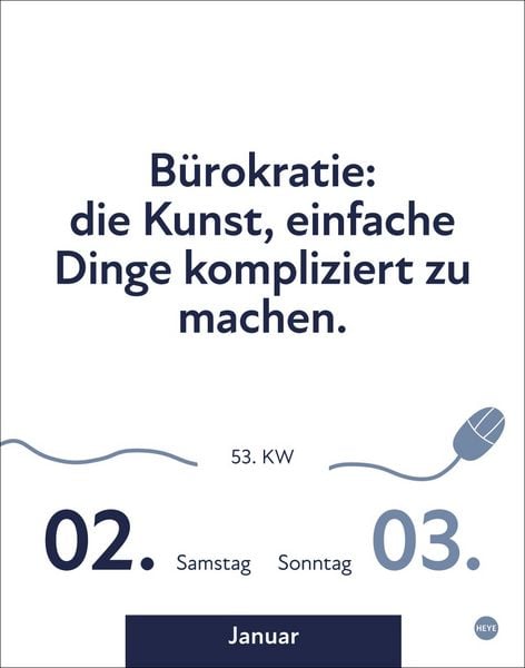 Produktbild: Die besten Spr&uuml;che f&uuml;r lange B&uuml;rotage Tagesabrei&szlig;kalender 2027