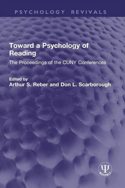 Produktbild: Toward a Psychology of Reading
