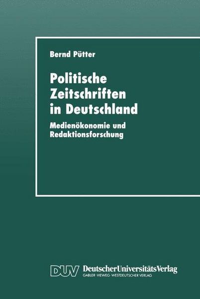 Produktbild: Politische Zeitschriften in Deutschland