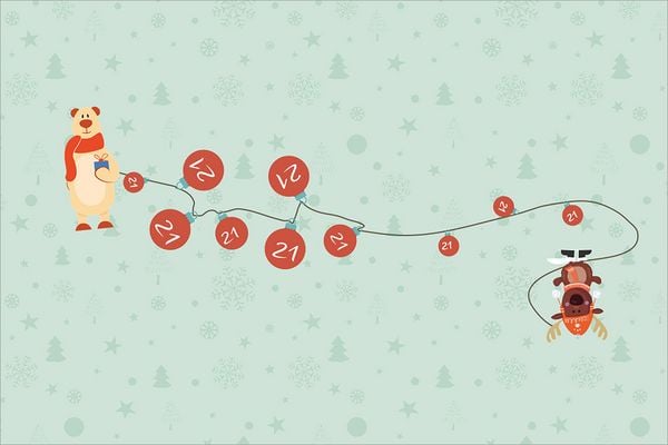 Produktbild: Hosentaschenadventskalender 2025 &ndash; mit Illustrationen