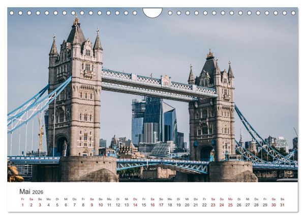 Produktbild: London - Die faszinierende Hauptstadt Englands. (Wandkalender 2026 DIN A4 quer), CALVENDO Monatskalender
