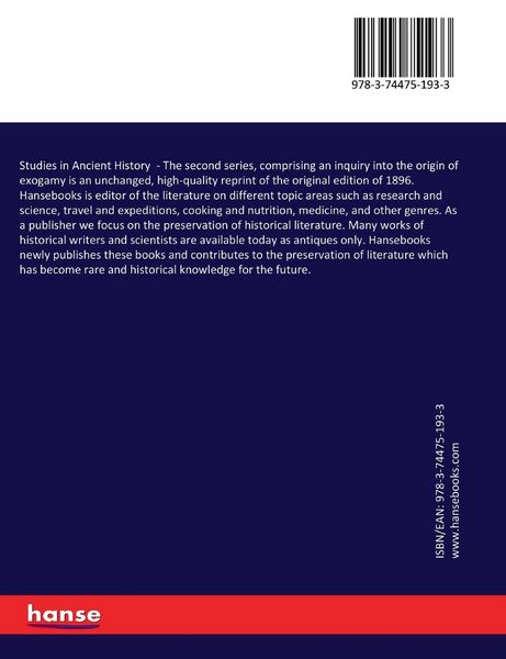 Produktbild: Studies in Ancient History