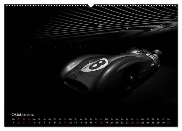 Produktbild: Black-Schwarz-Noir 2026 (Wandkalender 2026 DIN A2 quer), CALVENDO Monatskalender