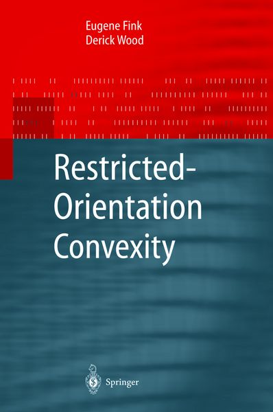 Produktbild: Restricted-Orientation Convexity