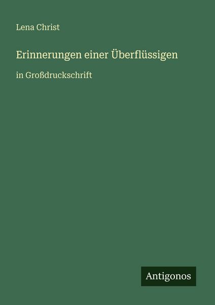 Produktbild: Erinnerungen einer &Uuml;berfl&uuml;ssigen