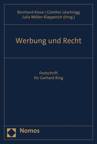 Produktbild: Werbung und Recht