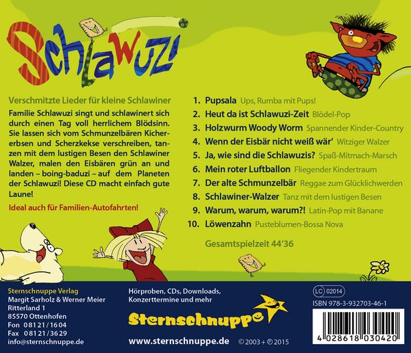 Produktbild: Schlawuzi-Lustige Lieder F&uuml;r