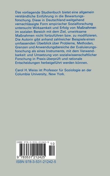 Produktbild: Evaluierungsforschung