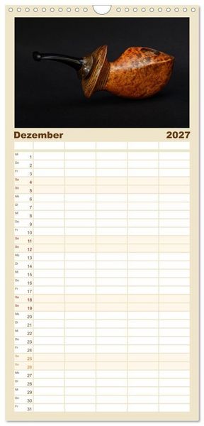 Produktbild: Familienplaner 2027 - Pfeifenwelten mit 5 Spalten (Wandkalender, 21 x 45 cm) CALVENDO
