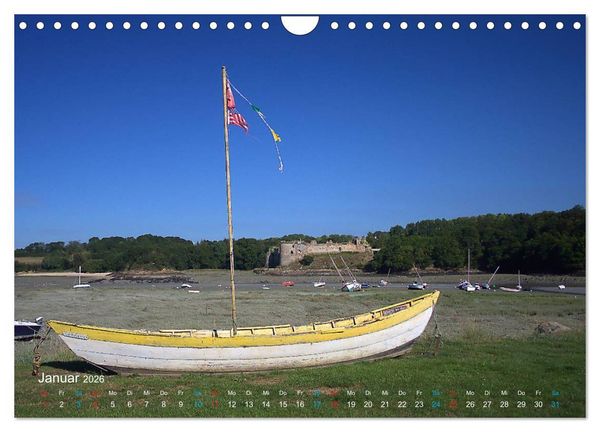 Produktbild: Bretagne - Sehnsucht in Blau (Wandkalender 2026 DIN A4 quer), CALVENDO Monatskalender