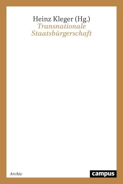 Produktbild: Transnationale Staatsb&uuml;rgerschaft